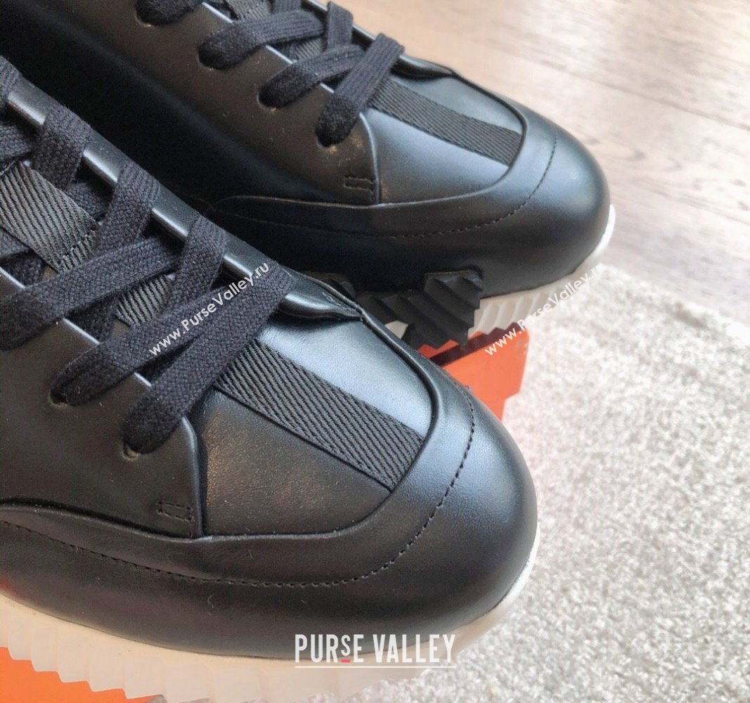 Hermes Jump sneakers in calfskin Black 2 2024 (XC-240724007)