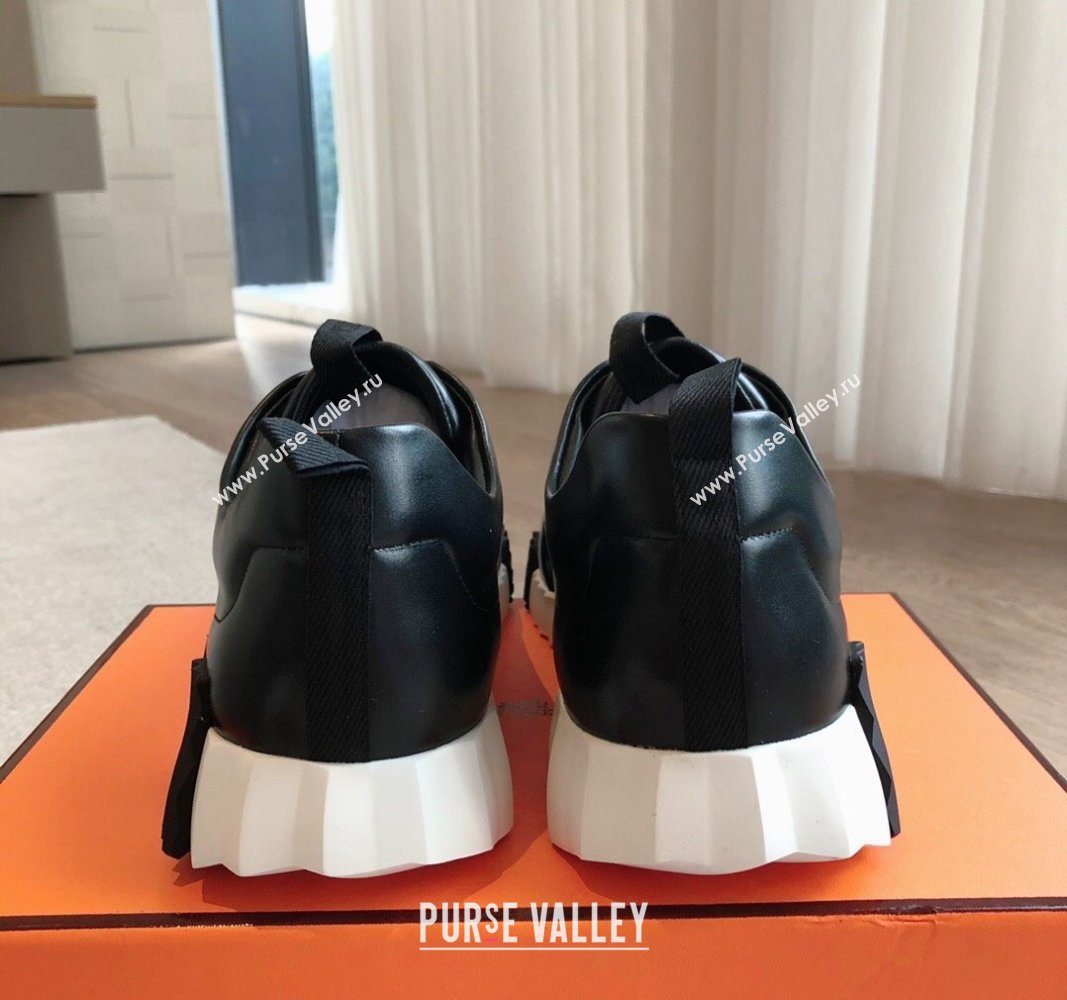 Hermes Jump sneakers in calfskin Black 2 2024 (XC-240724007)