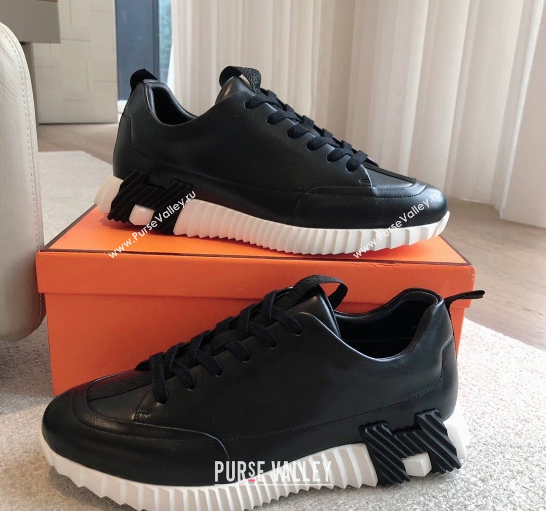 Hermes Jump sneakers in calfskin Black 2 2024 (XC-240724007)