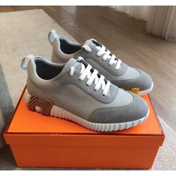 Hermes Bouncing Sneakers in Technical Mesh and Suede Grey2 2024 1008 (XC-241008078)