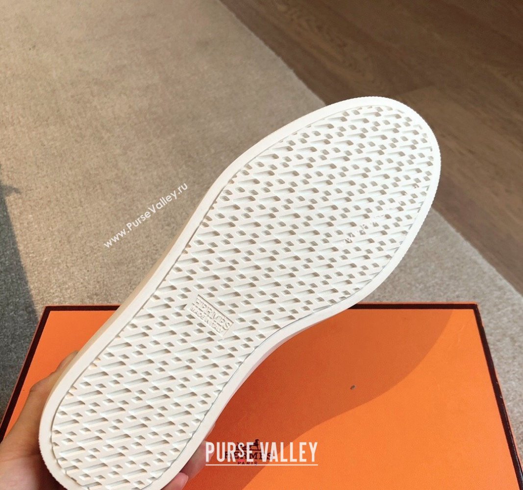 Hermes Ignacio Loafers Flat with Chaine dAncre Buckle in Suede Light Grey 2024 (XC-241008062)