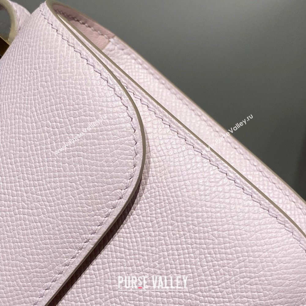 Hermes Constance Elan East-West Bag 26cm in Calfskin Dreamy Purple/Silver 2024 (Half Handmade) (FLB-241104050)