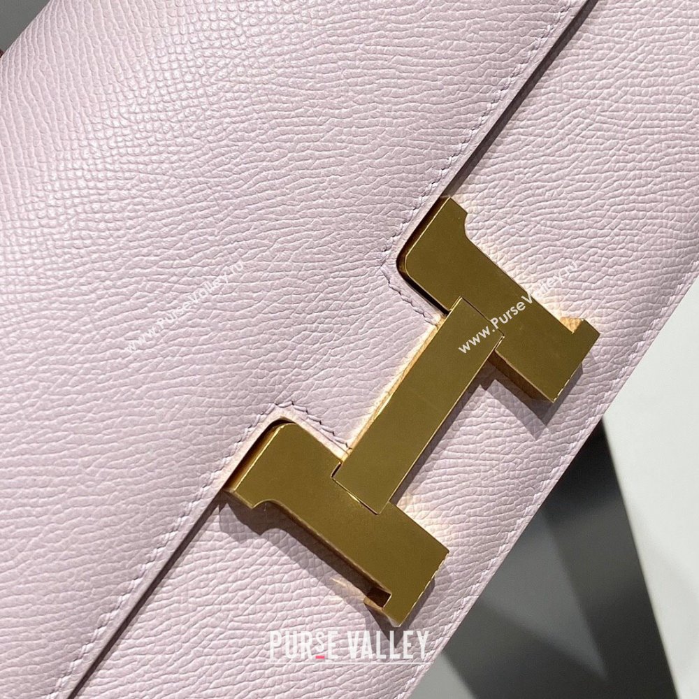 Hermes Constance Elan East-West Bag 26cm in Calfskin Dreamy Purple/Gold 2024 (Half Handmade) (FLB-241104051)