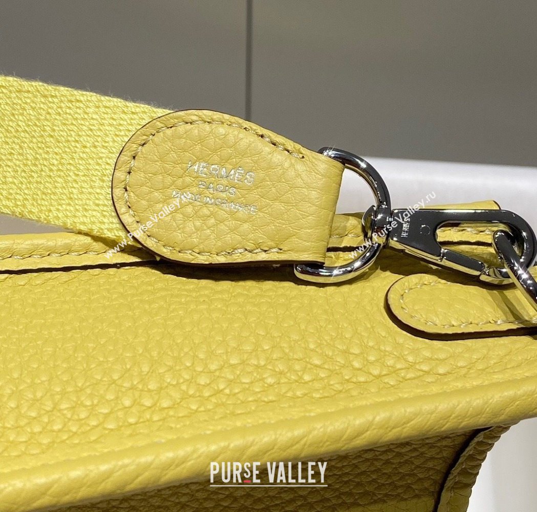 Hermes Evelyne Mini Bag 18cm in Togo Calfskin Chick Yellow 2025 0118 (FL-250118021)