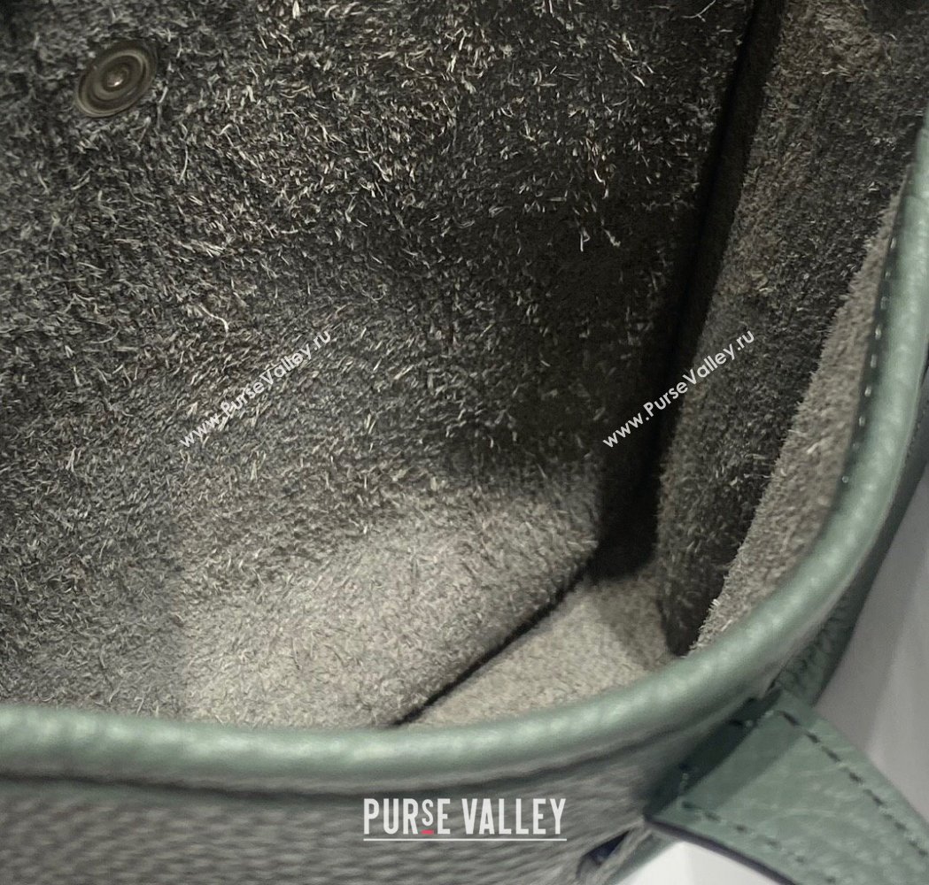 Hermes Evelyne Mini Bag 18cm in Togo Calfskin Almond Green 2025 0118 (FL-250118027)