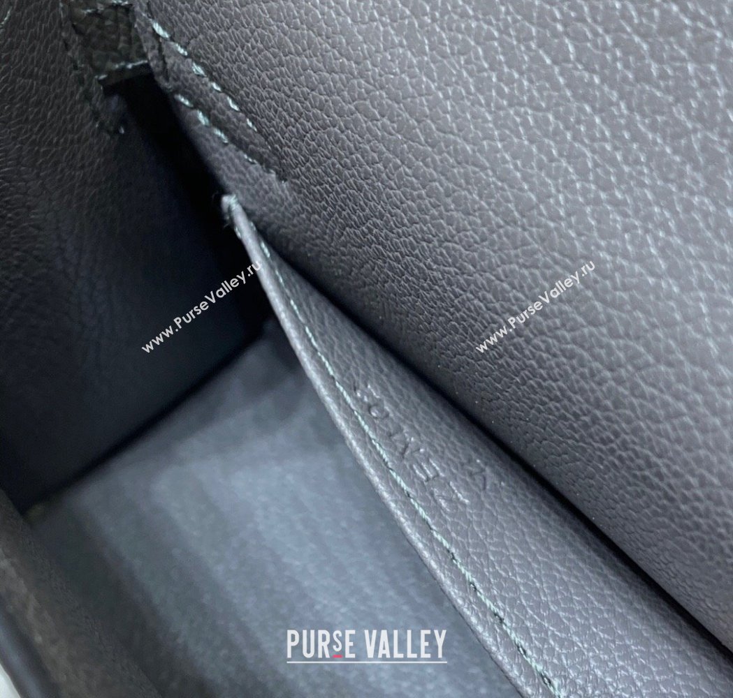 Hermes Mini Kelly II Bag 19cm in Epsom Leather Tin Grey 2025 0118 (FL-250118044)