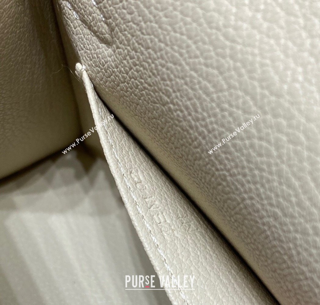 Hermes Mini Kelly II Bag 19cm in Epsom Leather Wool White/Silver 2025 0118 (FL-250118048)