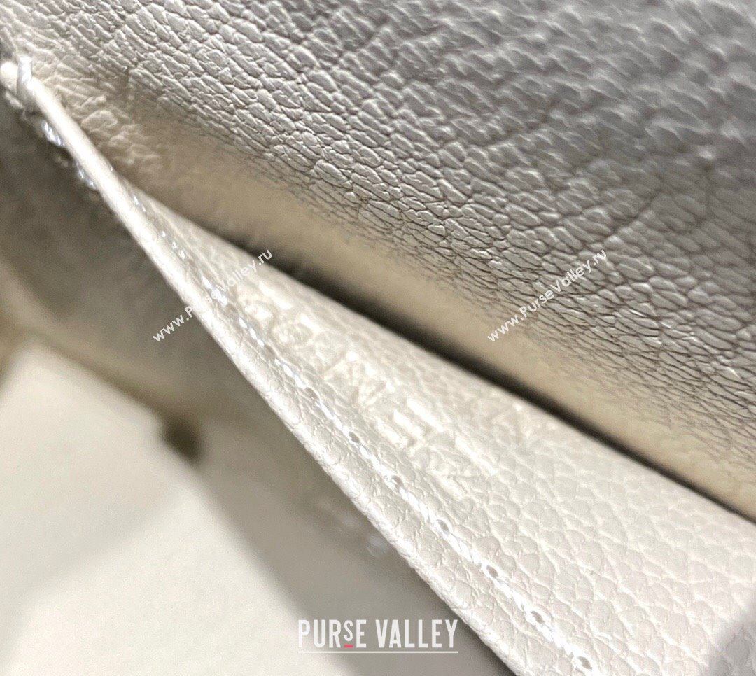 Hermes Mini Kelly II Bag 19cm in Epsom Leather Wool White/Gold 2025 0118 (FL-250118049)