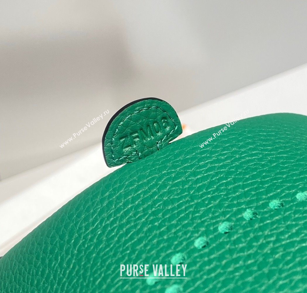Hermes Evelyne Mini Bag 18cm in Togo Calfskin Emerald Green 2025 0118 (FL-250118017)