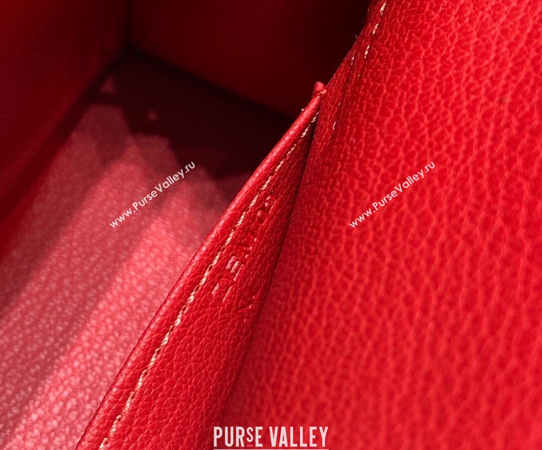Hermes Mini Kelly II Bag 19cm in Epsom Leather Chinese Red 2025 0118 (FL-250118051)