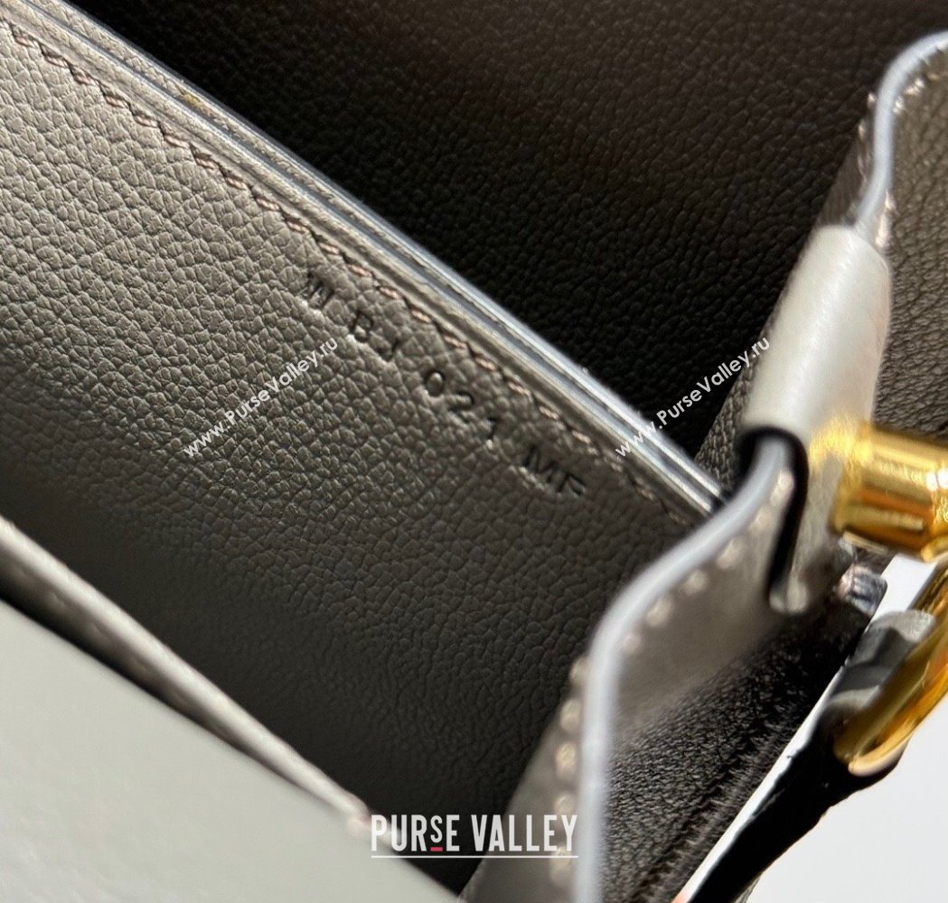 Hermes Roulis Mini Bag 18cm in Evercolor Leather Tin Grey 2025 0118 (FL-250118001)