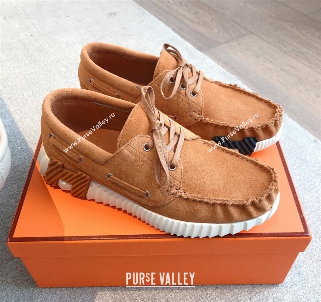 Hermes Ketch Sneakers in Suede Brown2 2025 0419 (XC-250419061)