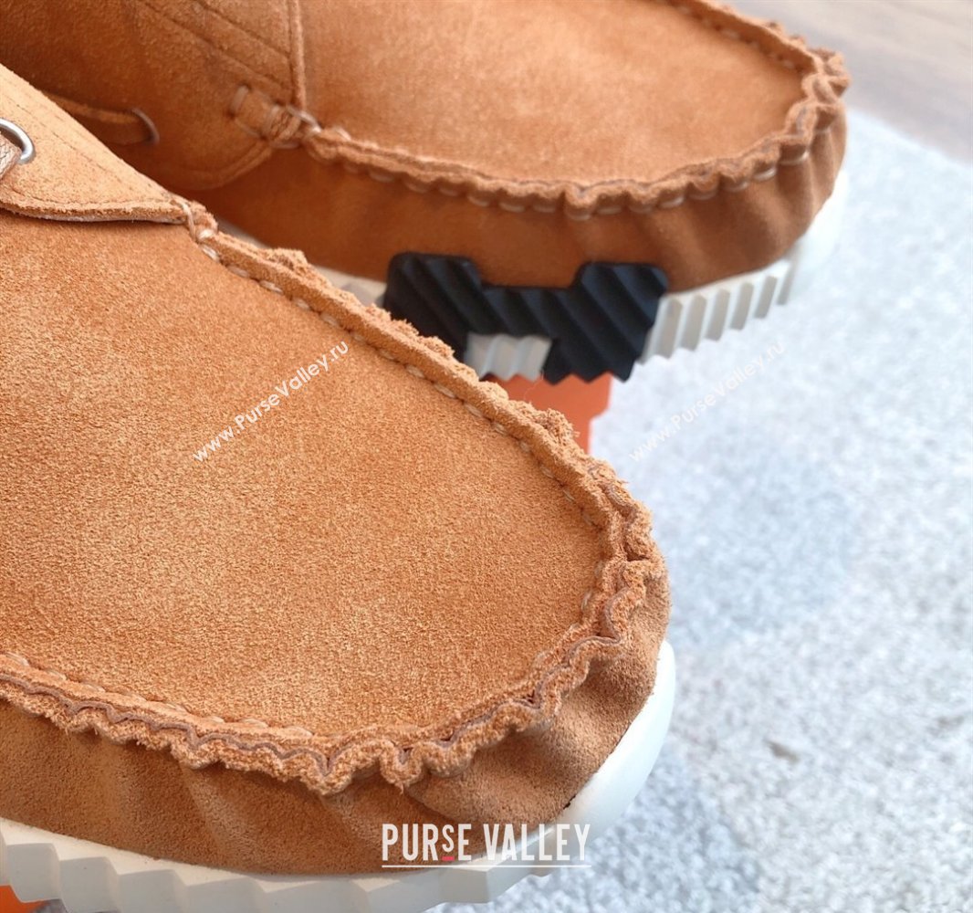 Hermes Ketch Sneakers in Suede Brown2 2025 0419 (XC-250419061)