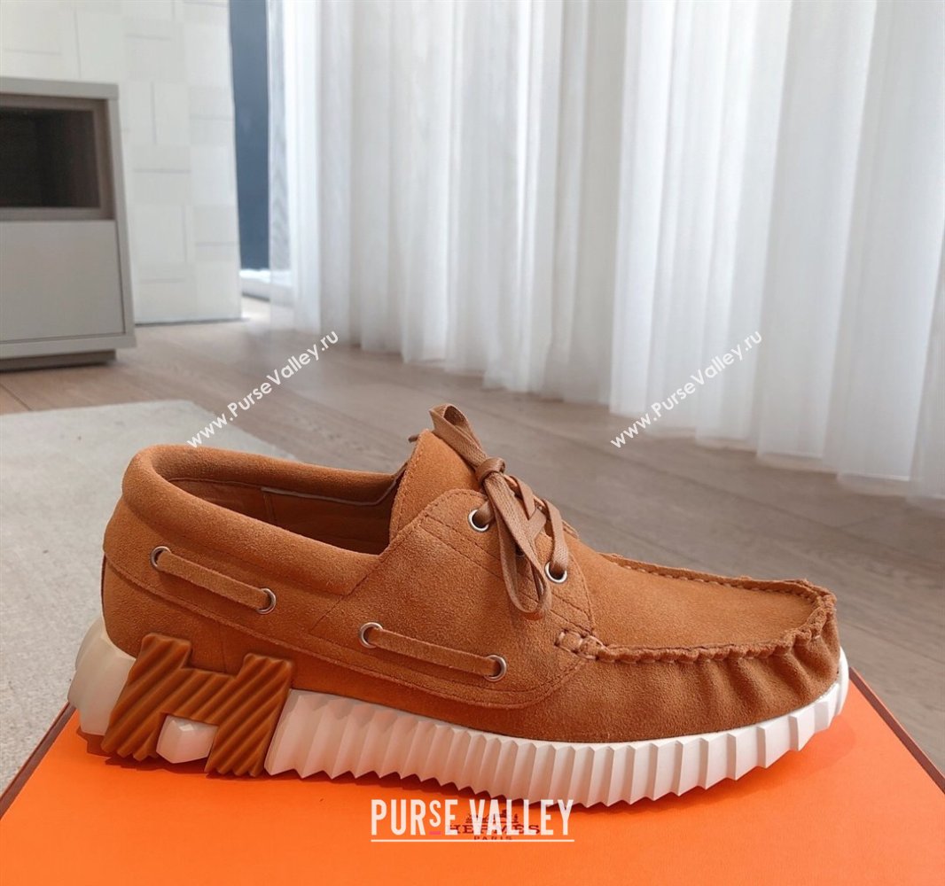 Hermes Ketch Sneakers in Suede Brown2 2025 0419 (XC-250419061)
