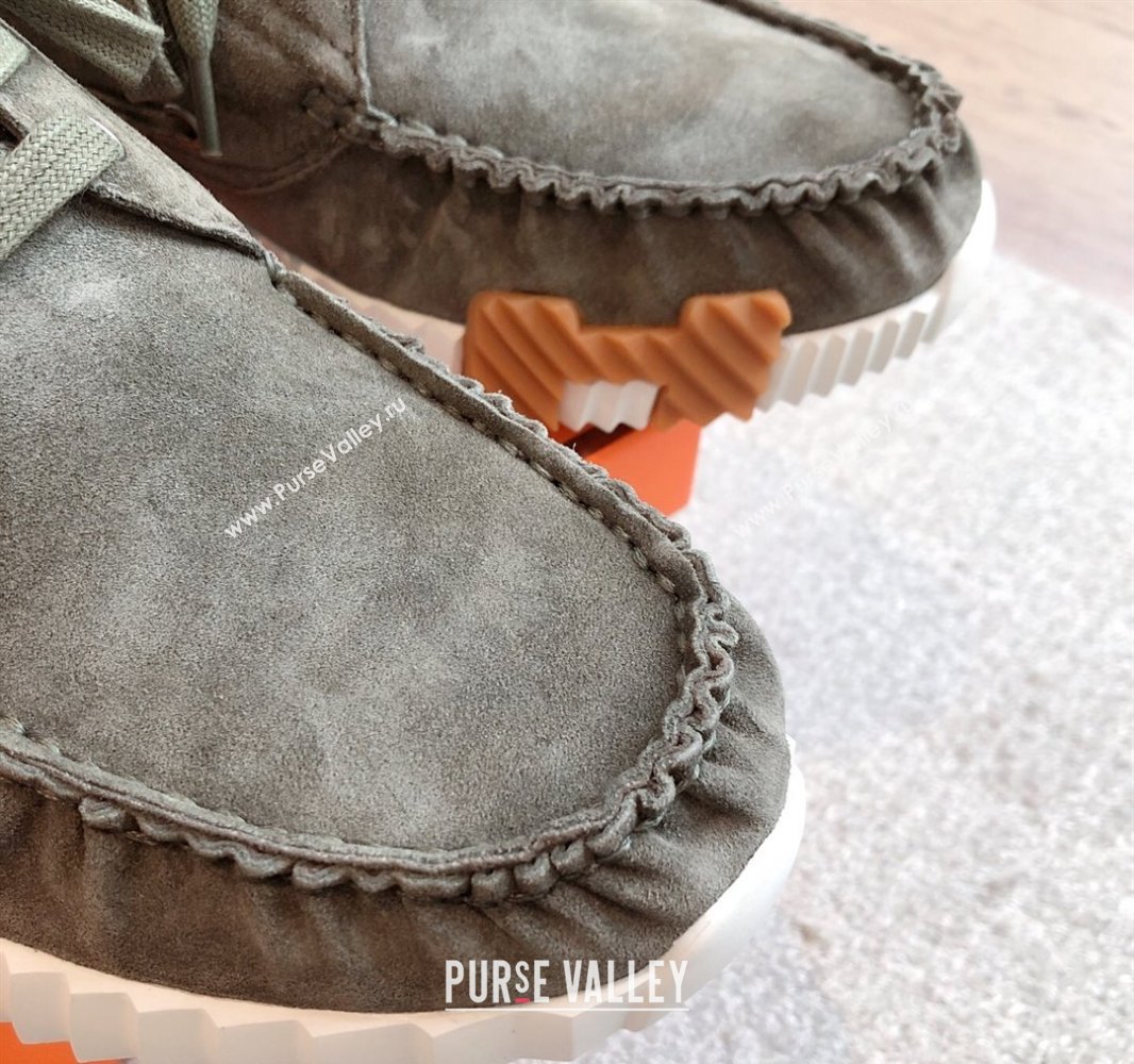 Hermes Ketch Sneakers in Suede Green 2025 0419 (XC-250419064)