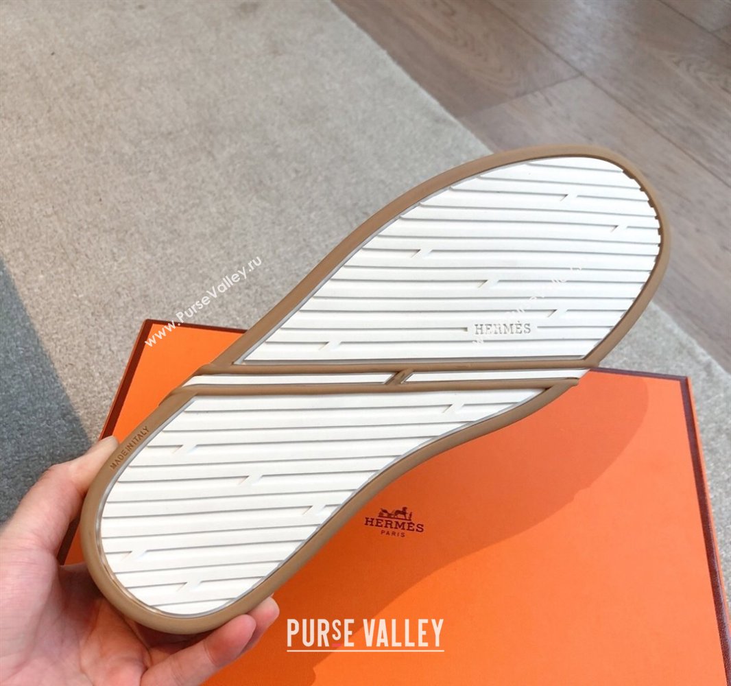 Hermes Kiddy Slip-on Sneakers in Denim Dark Blue 2025 0418 (XC-250418156)