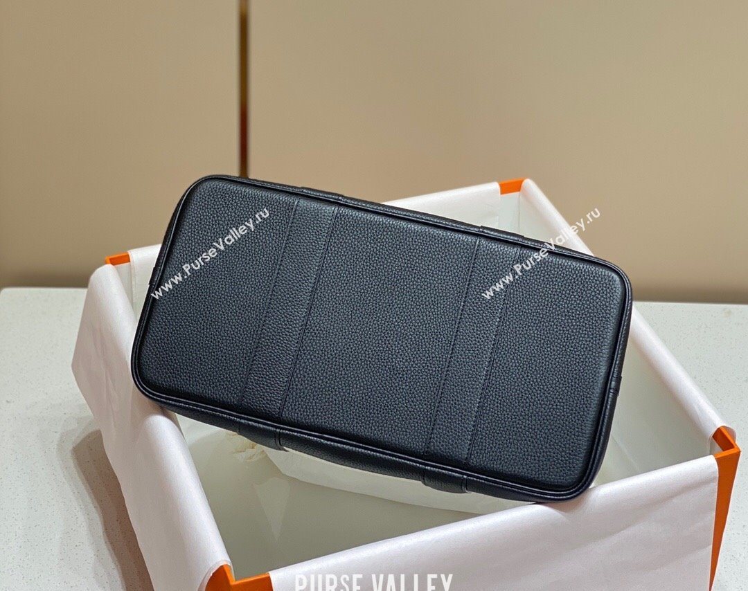 Hermes Garden Party Bag 36cm in Canvas and Grained Leather Beige/Black 20250522 (FL-250522069)