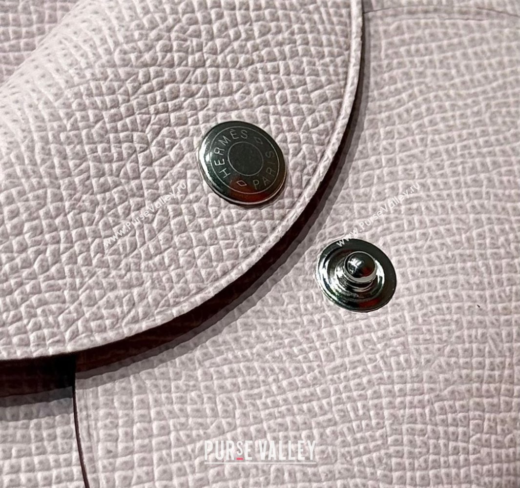 Hermes Calvi Duo Compact Card Holder Wallet in Epsom Leather Dreamy Purple 2025 (FL-250522091)