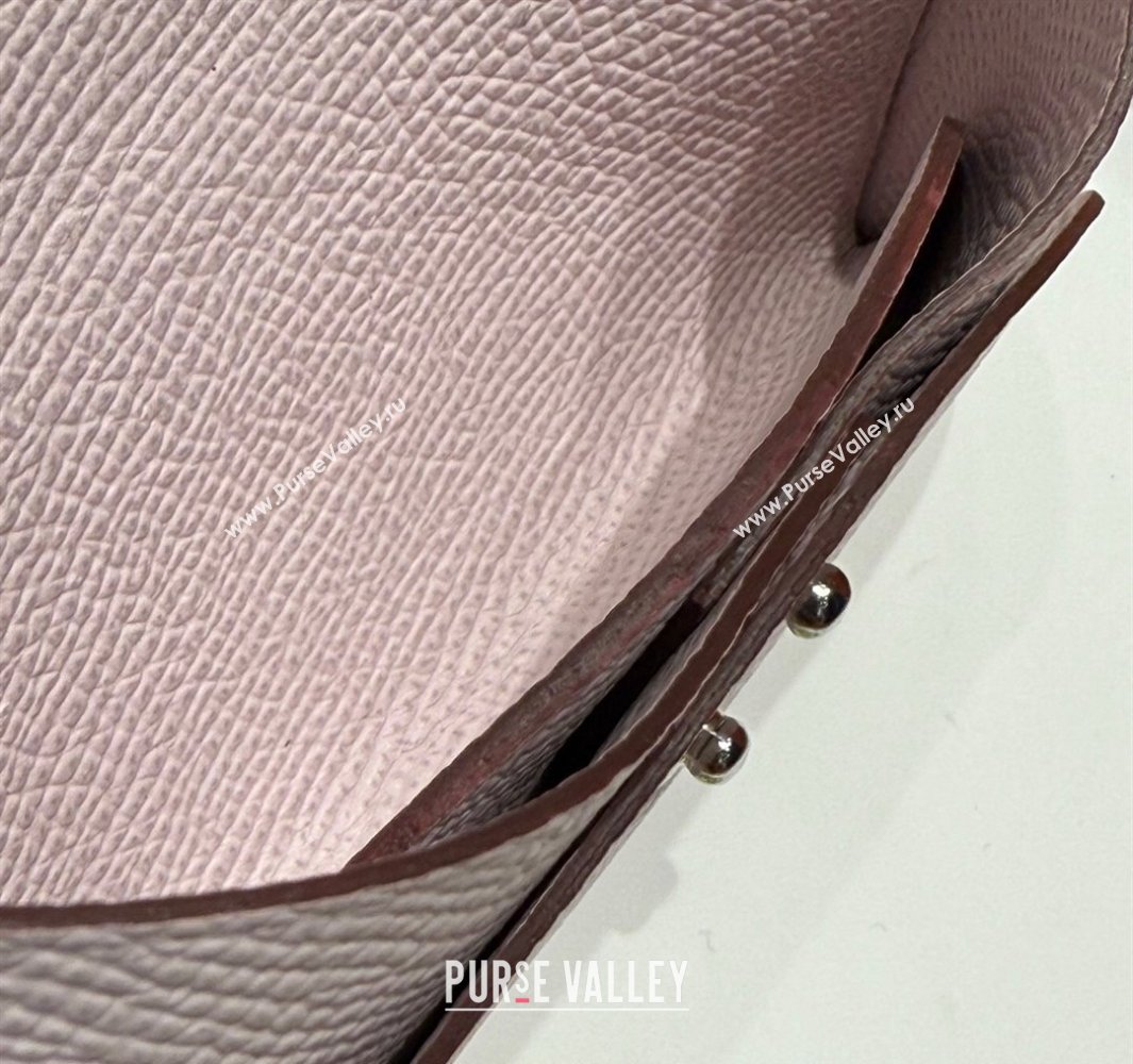 Hermes Calvi Duo Compact Card Holder Wallet in Epsom Leather Dreamy Purple 2025 (FL-250522091)