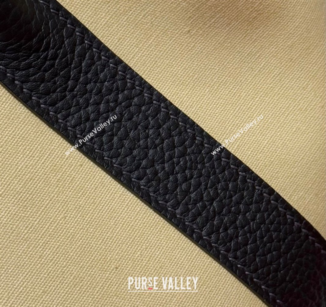 Hermes Garden Party Bag 30cm in Canvas and Grained Leather Milton Yellow/Ebony 2025 (Half Handmade) (FL-250522079)
