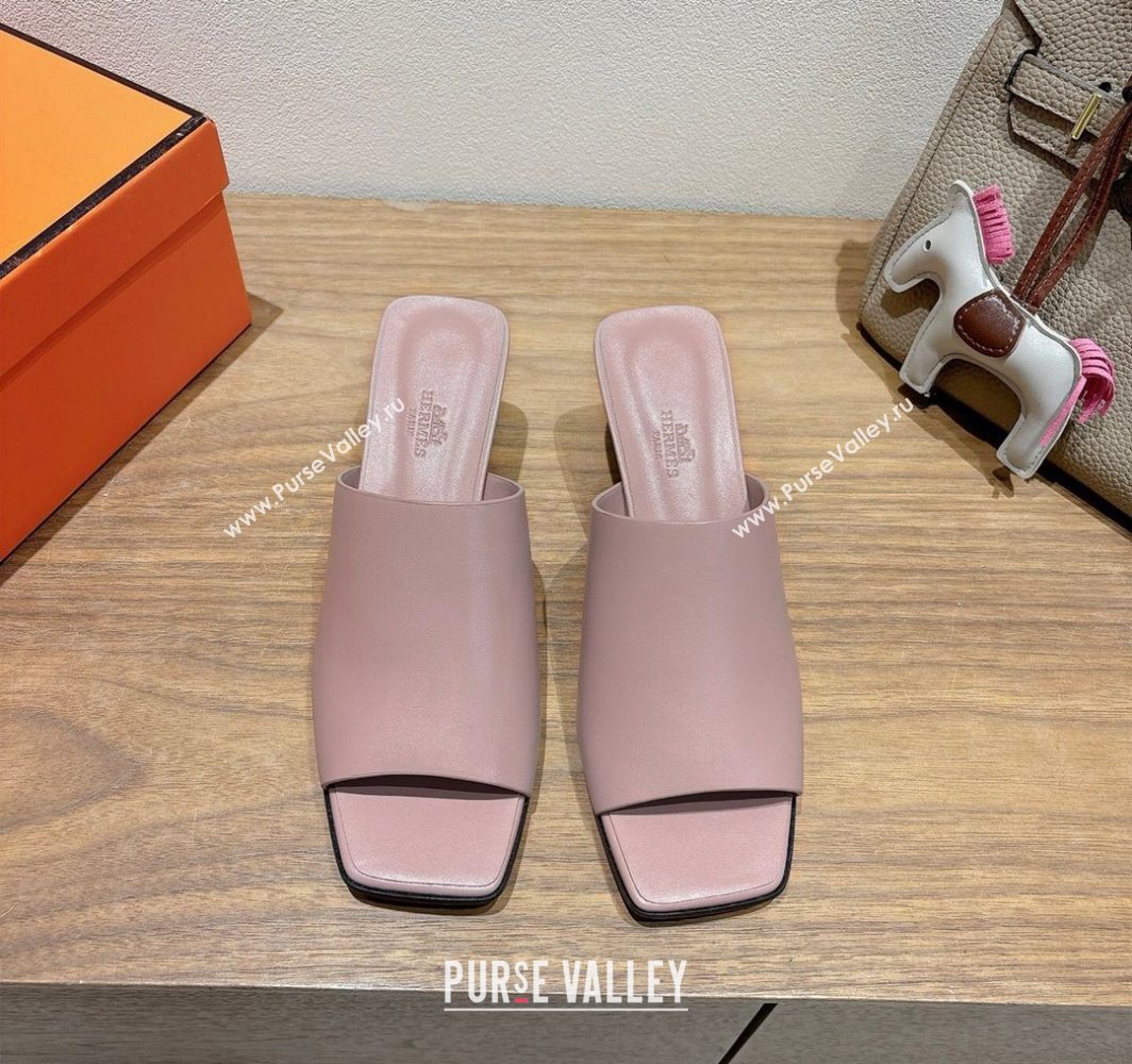 Hermes Kristal Heel Slides Sandal in Nappa Leather Purple 2025 (MD-250606072)