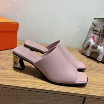 Hermes Kristal Heel Slides Sandal in Nappa Leather Purple 2025 (MD-250606072)