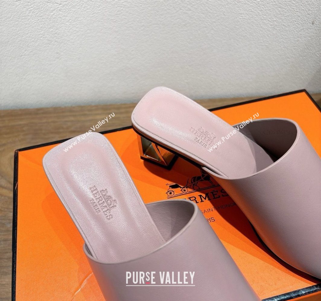 Hermes Kristal Heel Slides Sandal in Nappa Leather Purple 2025 (MD-250606072)