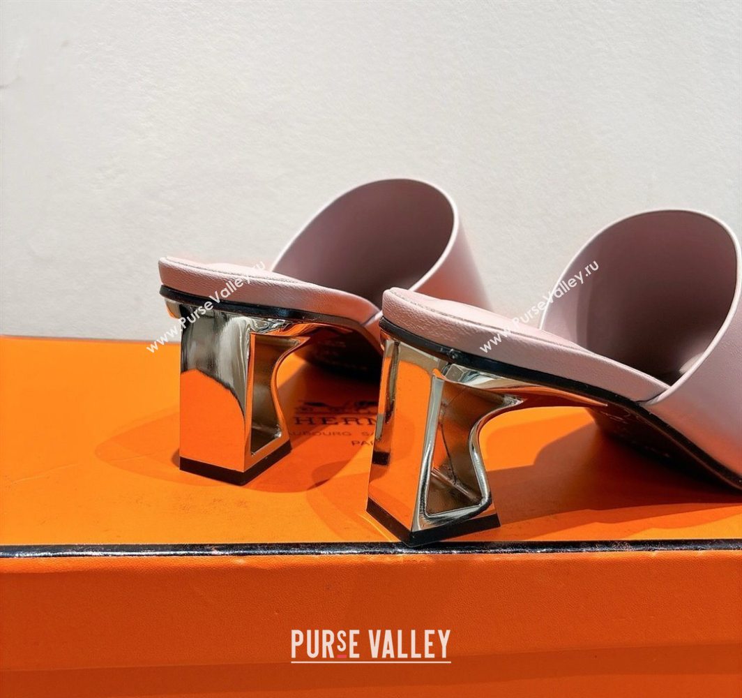 Hermes Kristal Heel Slides Sandal in Nappa Leather Purple 2025 (MD-250606072)