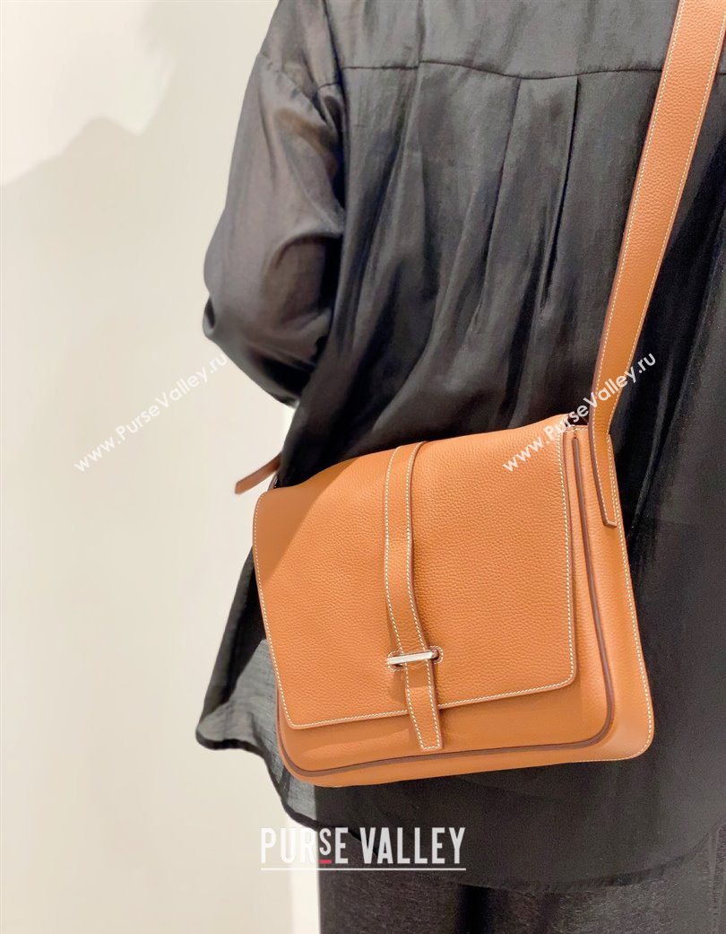 Hermes Steve Light Junior Messenger Bag in Grained Calfskin 2025 (Half Handmade) (FL-250701066)