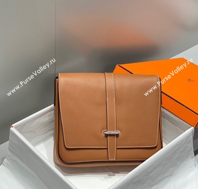 Hermes Steve Light Junior Messenger Bag in Grained Calfskin 2025 (Half Handmade) (FL-250701066)