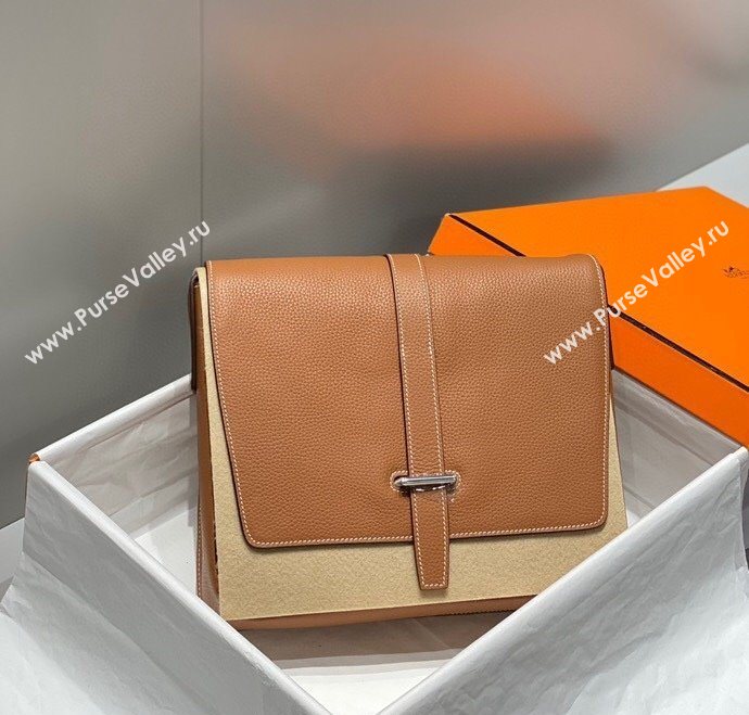 Hermes Steve Light Junior Messenger Bag in Grained Calfskin 2025 (Half Handmade) (FL-250701066)
