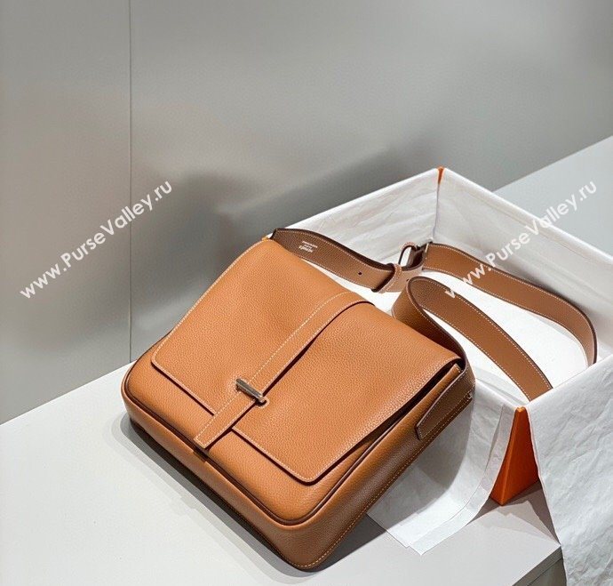 Hermes Steve Light Junior Messenger Bag in Grained Calfskin 2025 (Half Handmade) (FL-250701066)