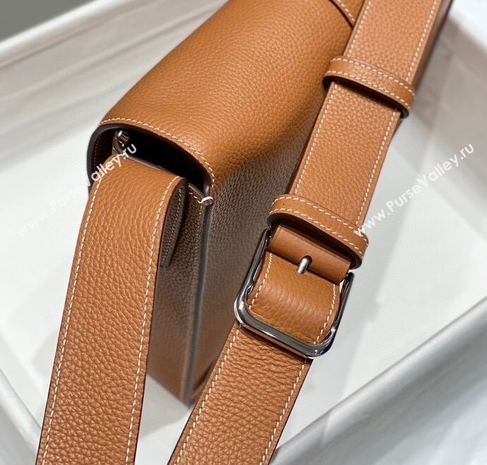 Hermes Steve Light Junior Messenger Bag in Grained Calfskin 2025 (Half Handmade) (FL-250701066)