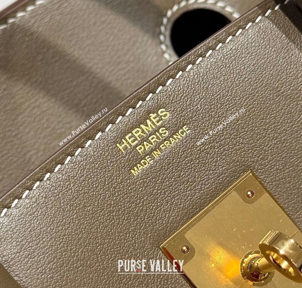 Hermes Birkin 30cm Bag in Canvas and Swift Calfskin with Gold Hardware Elephant Grey 2025 (Half Handmade) (FL-250701072)