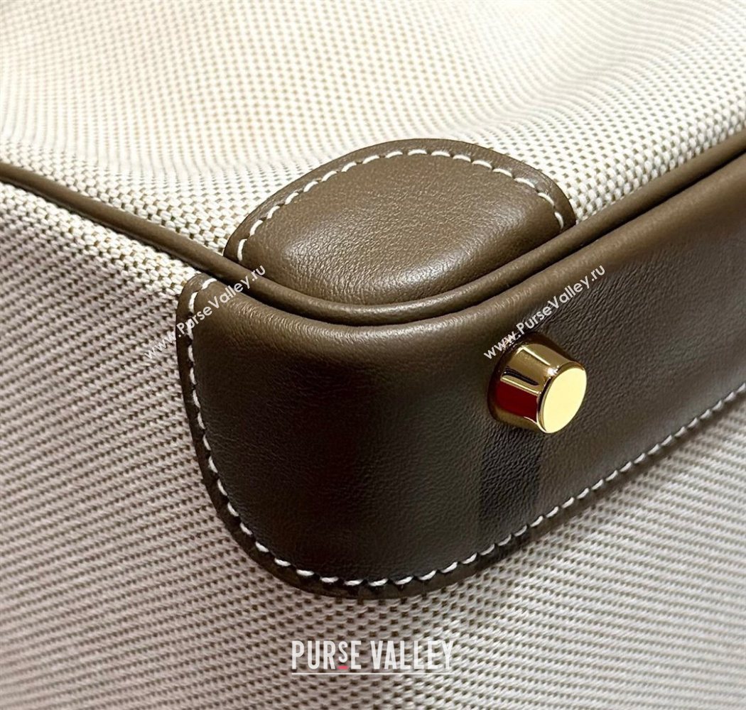 Hermes Birkin 30cm Bag in Canvas and Swift Calfskin with Gold Hardware Elephant Grey 2025 (Half Handmade) (FL-250701072)