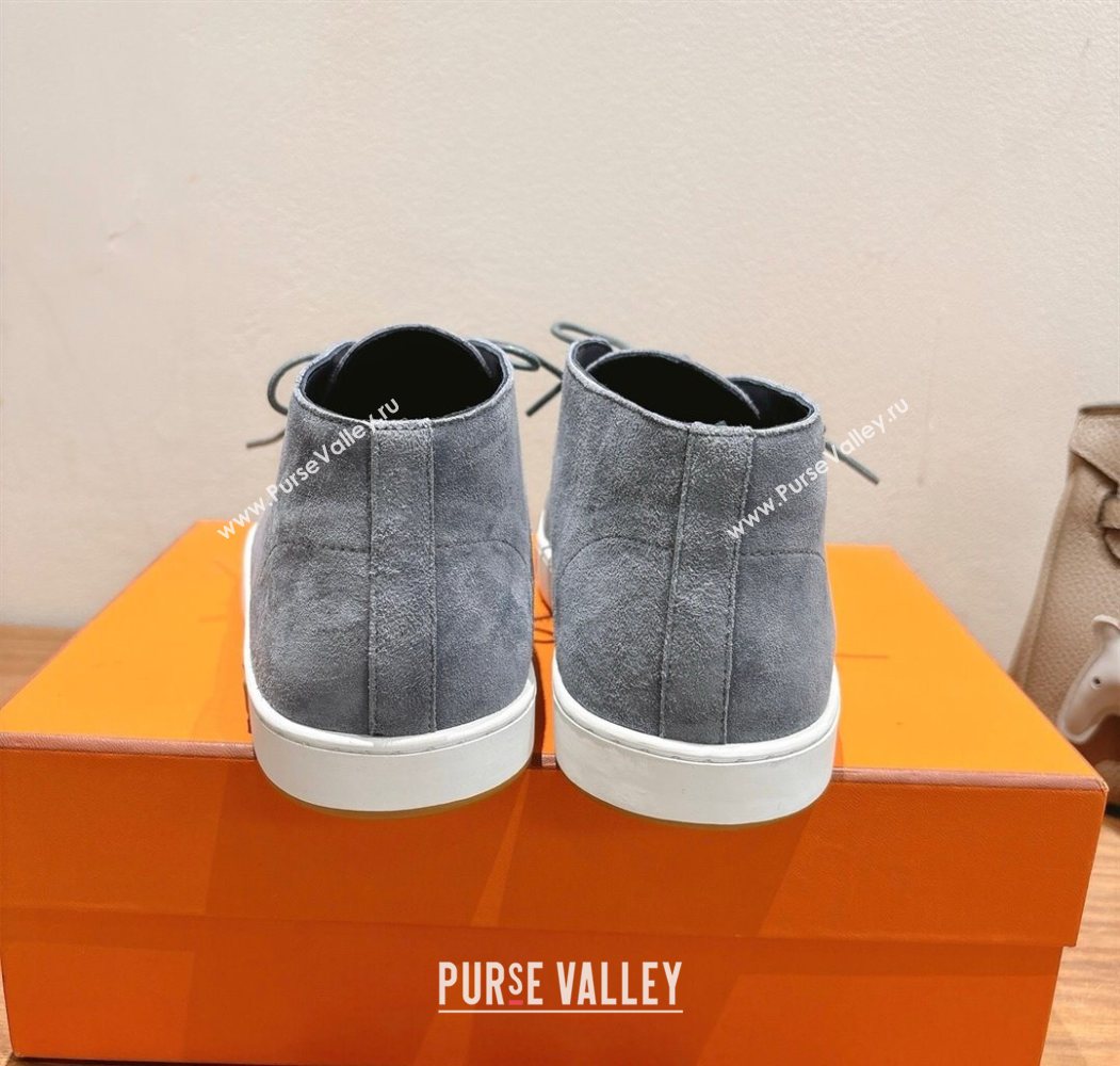 Hermes Klicker Sneakers in Suede Grey 2025 H251921 (XC-250708079)