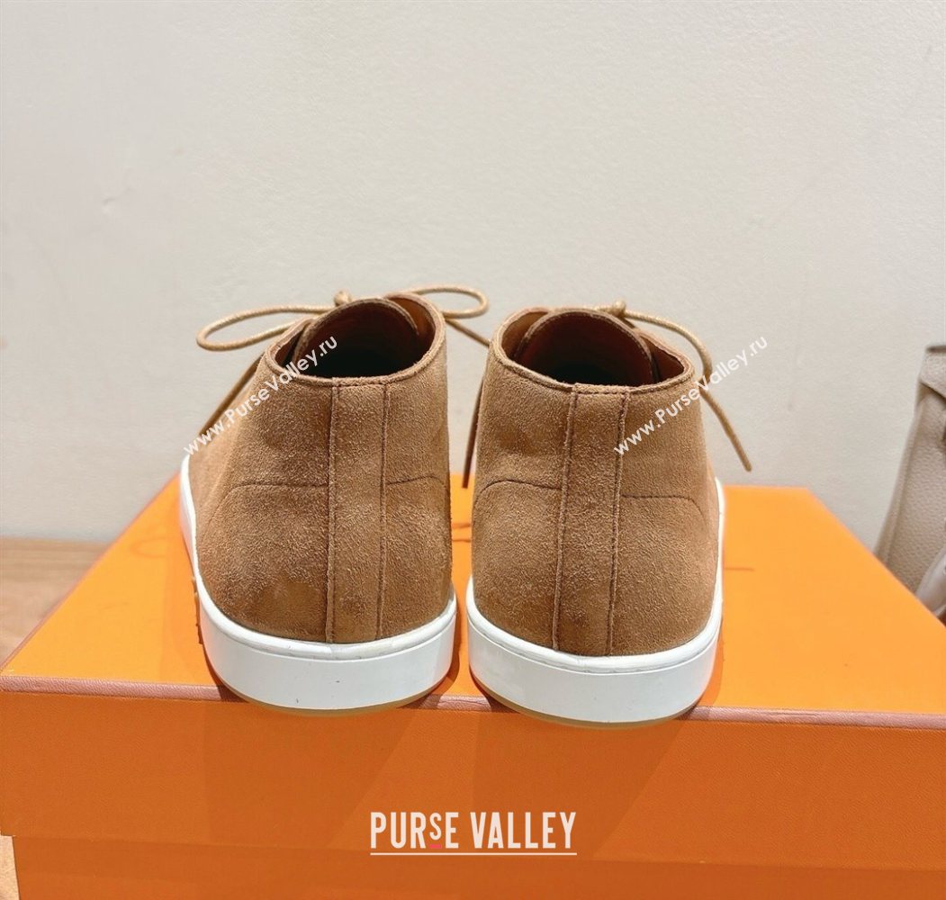 Hermes Klicker Sneakers in Suede Brown 2025 H251921 (XC-250708080)