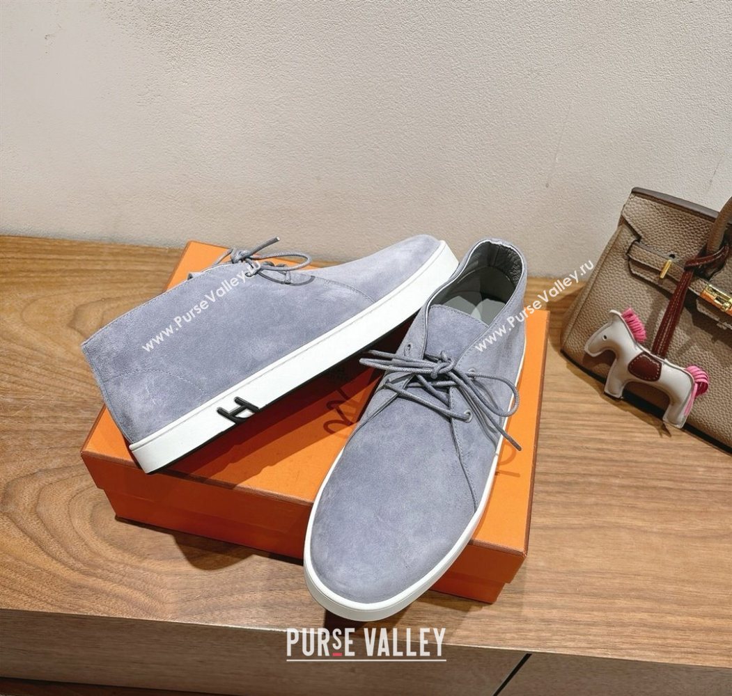 Hermes Klicker Sneakers in Suede Purple 2025 H251921 (XC-250708082)