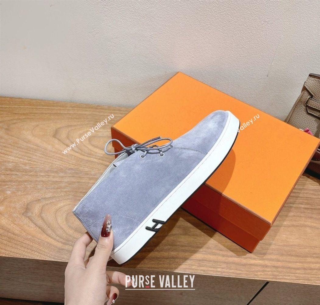 Hermes Klicker Sneakers in Suede Purple 2025 H251921 (XC-250708082)