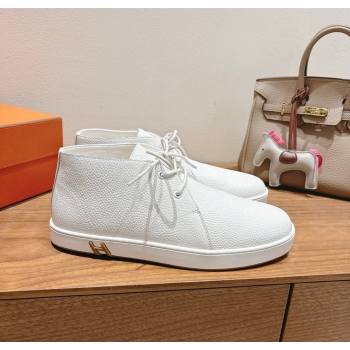 Hermes Klicker Sneakers in Grained Calfskin White 2025 H251921 (XC-250708085)