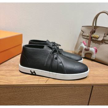 Hermes Klicker Sneakers in Grained Calfskin Black 2025 H251921 (XC-250708086)