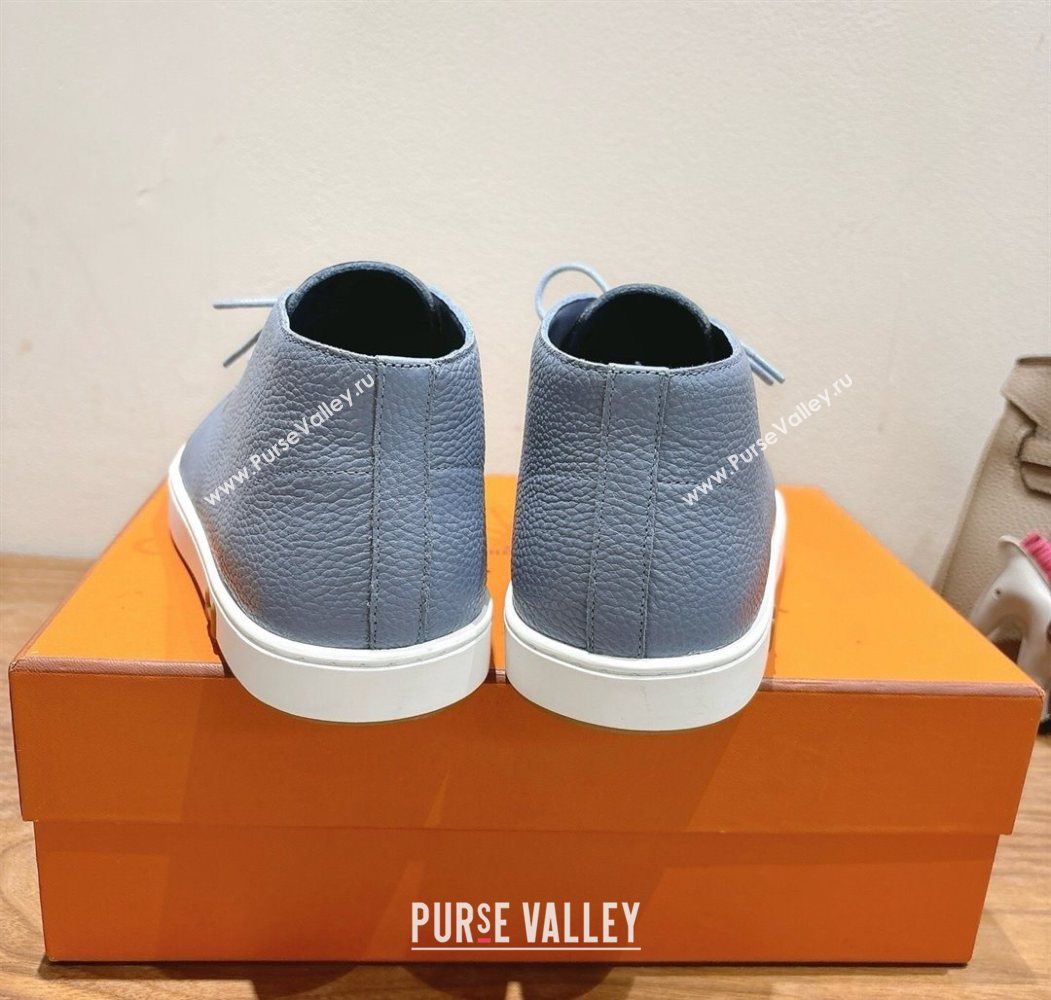 Hermes Klicker Sneakers in Grained Calfskin Blue 2025 H251921 (XC-250708087)