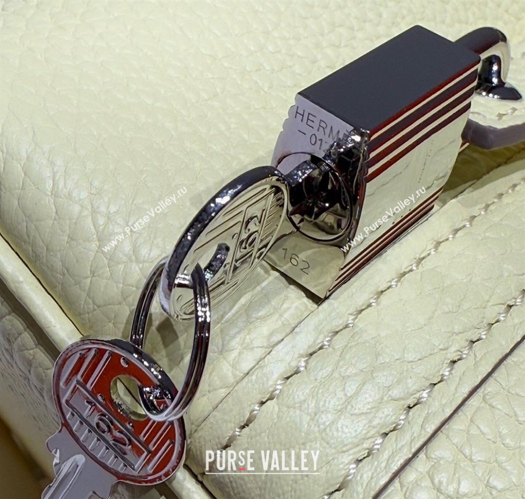 Hermes Picotin Lock Mini Bag 18cm in Togo Calfskin Leather Milton Yellow 2025 (FL-250809001)