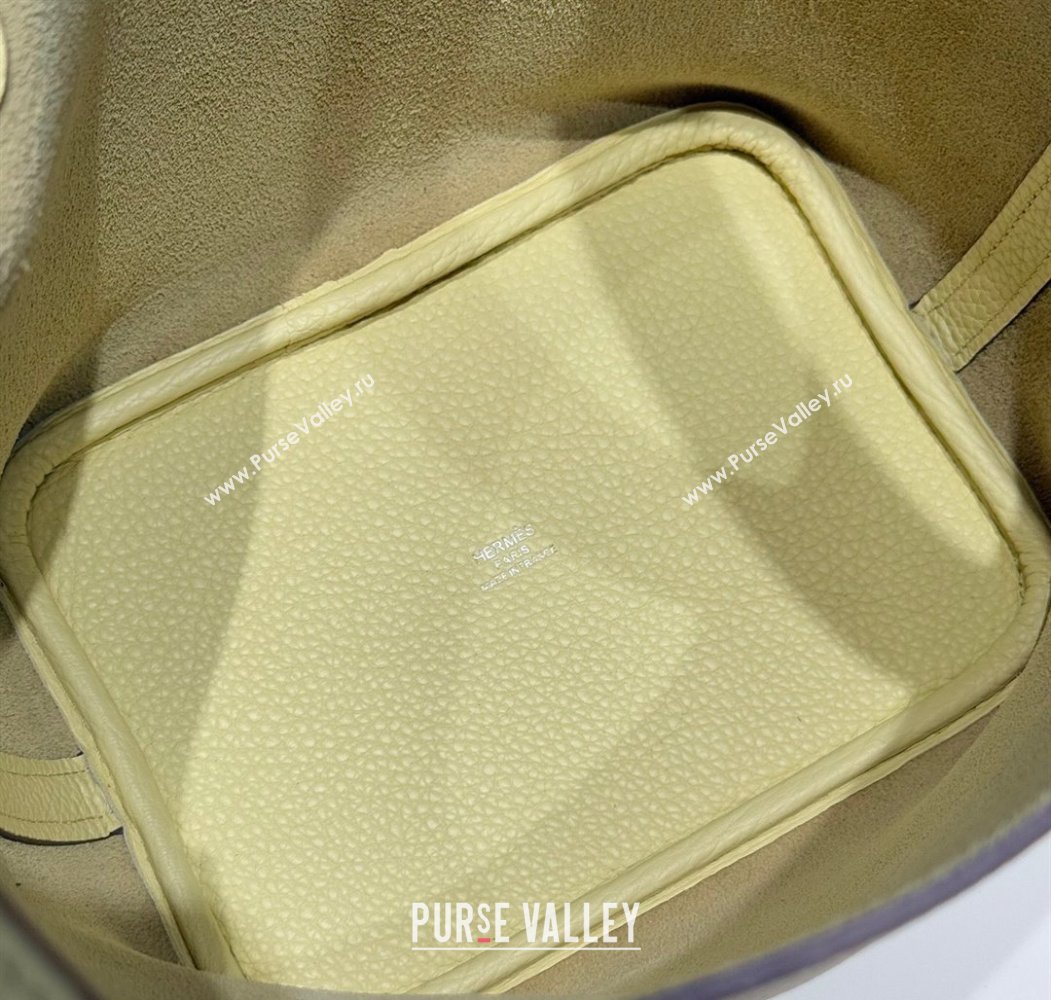 Hermes Picotin Lock Mini Bag 18cm in Togo Calfskin Leather Milton Yellow 2025 (FL-250809001)