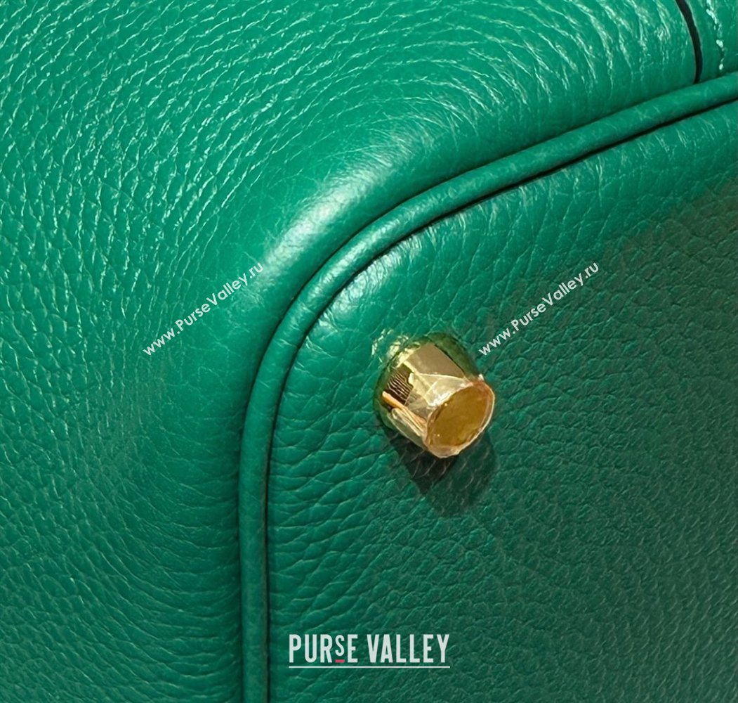 Hermes Picotin Lock Mini Bag 18cm in Togo Calfskin Leather Peacock Green 2025 (FL-250809003)