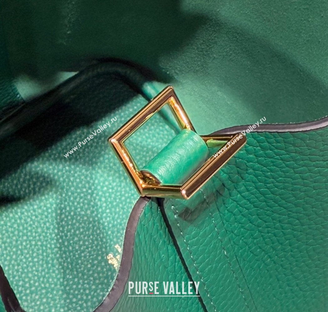Hermes Picotin Lock Mini Bag 18cm in Togo Calfskin Leather Peacock Green 2025 (FL-250809003)