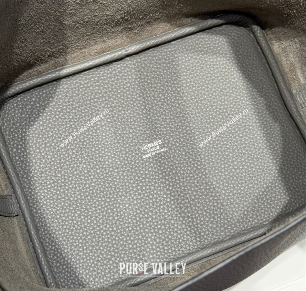 Hermes Picotin Lock Bag 22cm in Togo Calfskin Leather Cloud Grey 2025 (FL-250808149)