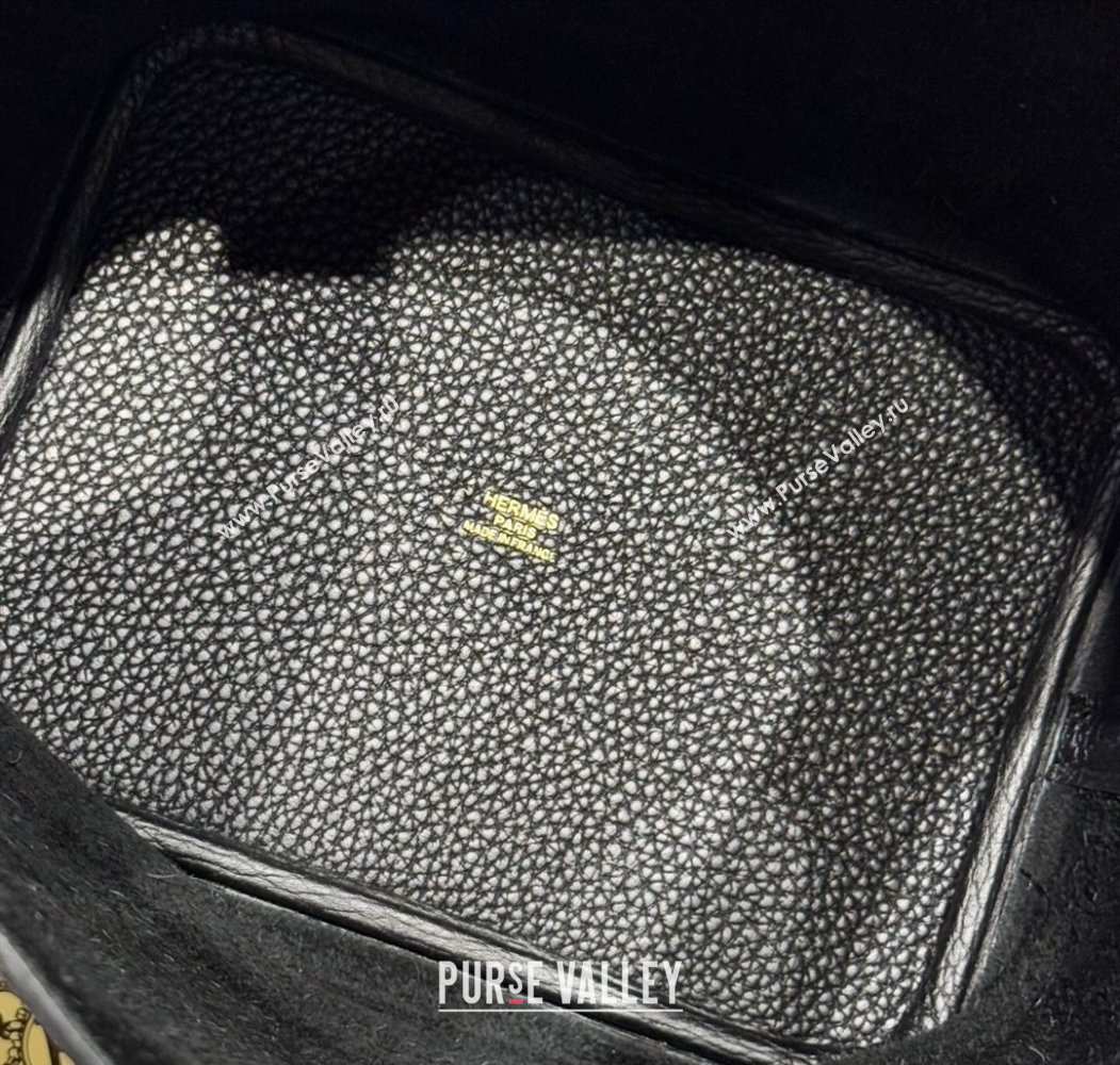 Hermes Picotin Lock Mini Bag 18cm in Togo Calfskin Leather Black/Gold 2025 (FL-250809004)