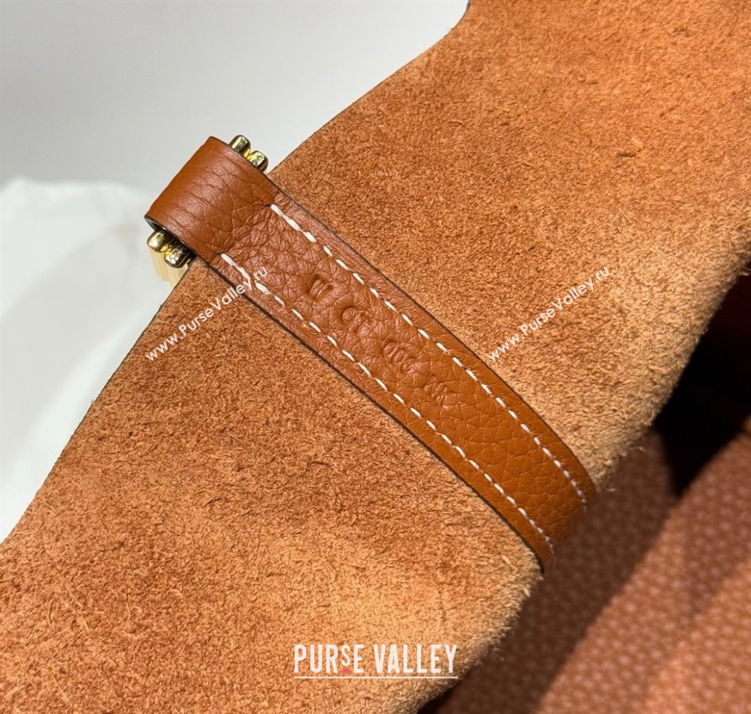 Hermes Picotin Lock Mini Bag 18cm in Togo Calfskin Leather Golden Brown 2025 (FL-250809005)