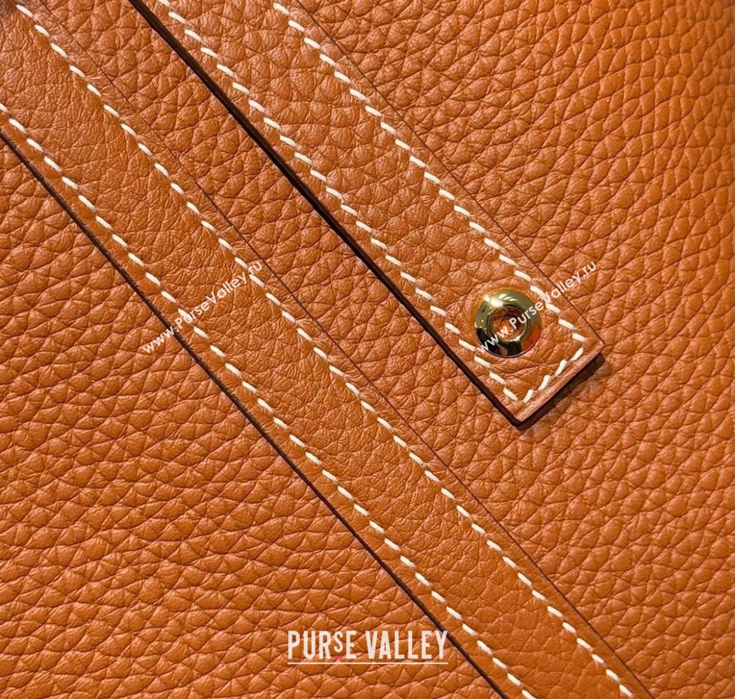 Hermes Picotin Lock Mini Bag 18cm in Togo Calfskin Leather Golden Brown 2025 (FL-250809005)